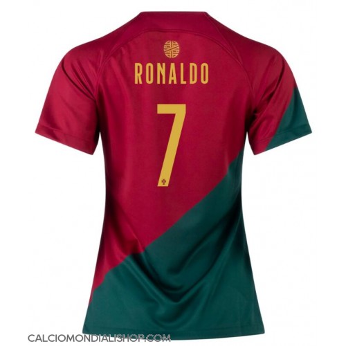 Maglie da calcio Portogallo Cristiano Ronaldo #7 Prima Maglia Femminile Mondiali 2022 Manica Corta